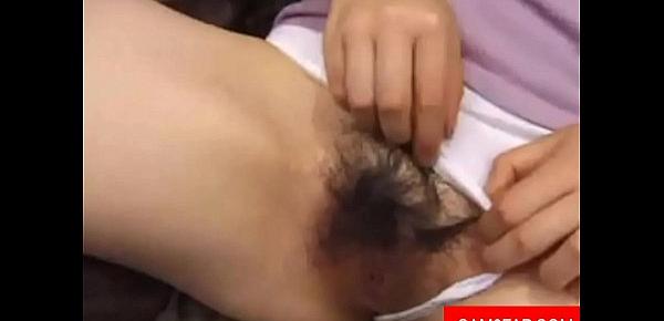  Hairy Korean Girl Sucks Fucks and gets a Facial Porn